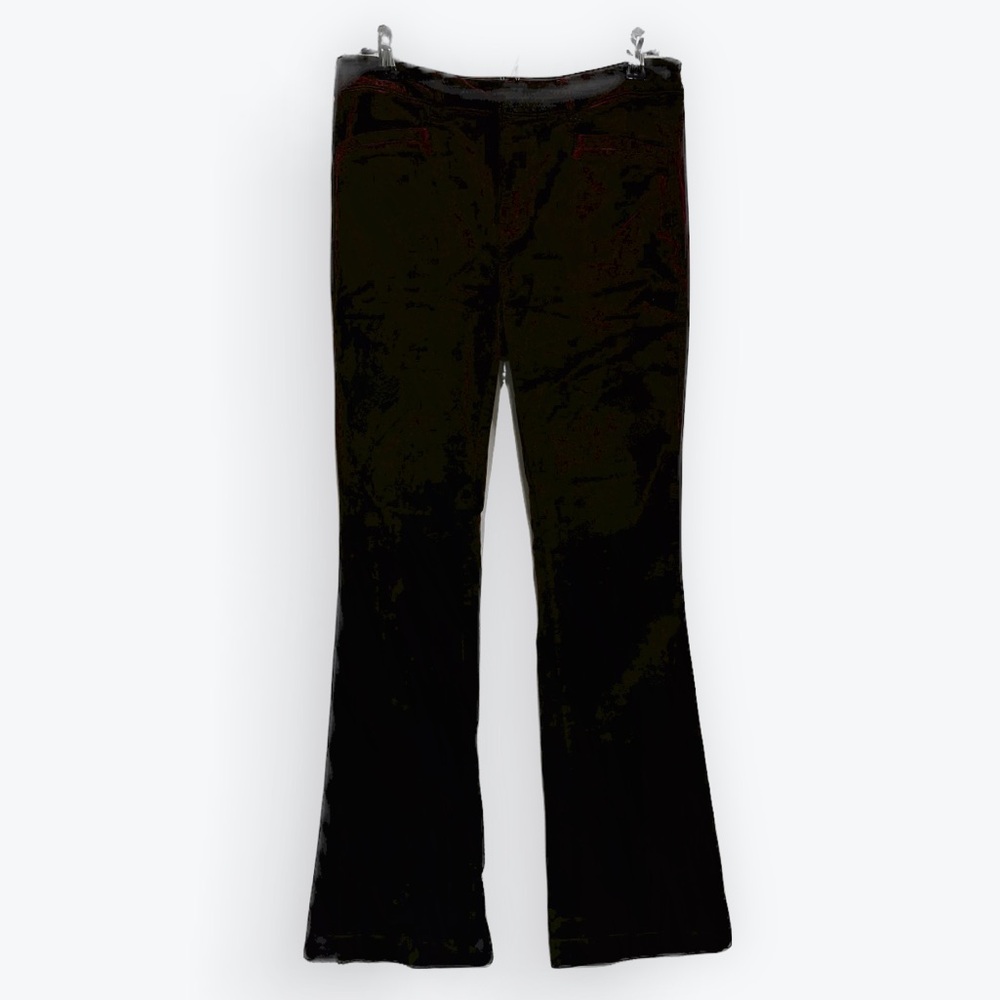 Paige Burgundy Velvet Flared Pants
